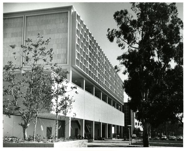 Ackerman Student Union exterior, ca. 1960s