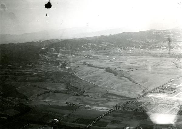 Aerial view of Westwood, 1923