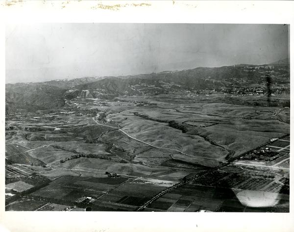 Aerial view of Westwood, 1924