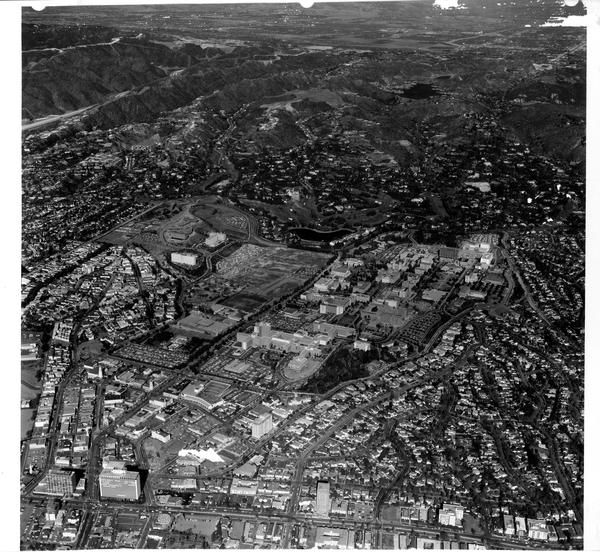 Aerial view of University of California, Los Angeles, ca. 1963