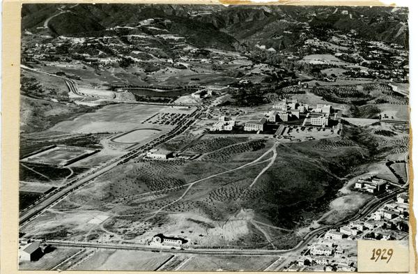 Aerial view of Westwood campus, 1929
