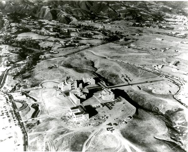 Aerial view of Westwood campus, 1936