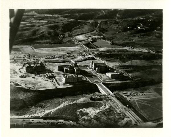 Aerial view of Westwood campus, ca. 1930
