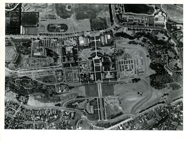 Aerial view of Westwood campus, August 11, 1947