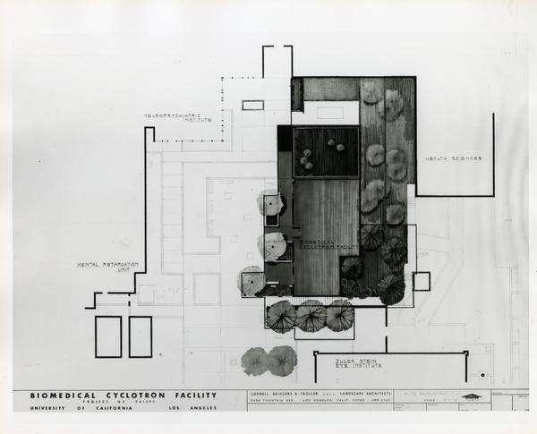 Architectural sketch of Biomedical Cyclotron Facility from above