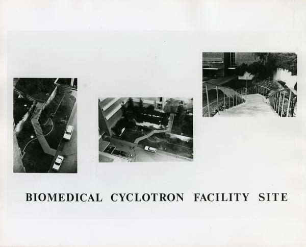 Three photographs of Biomedical Cyclotron Facility Site