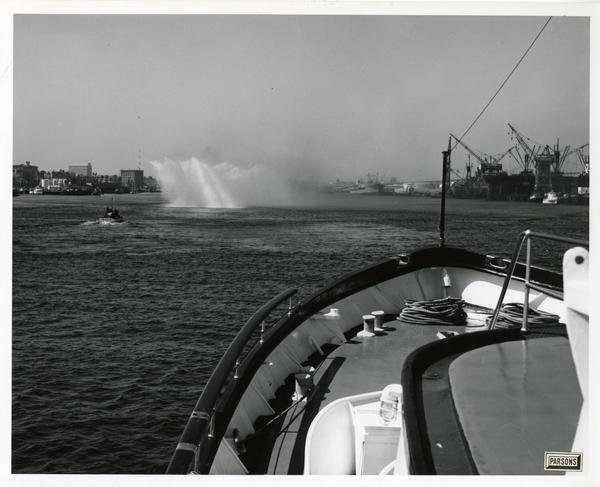 View of the water from Motor Yacht Argo, April 25, 1967