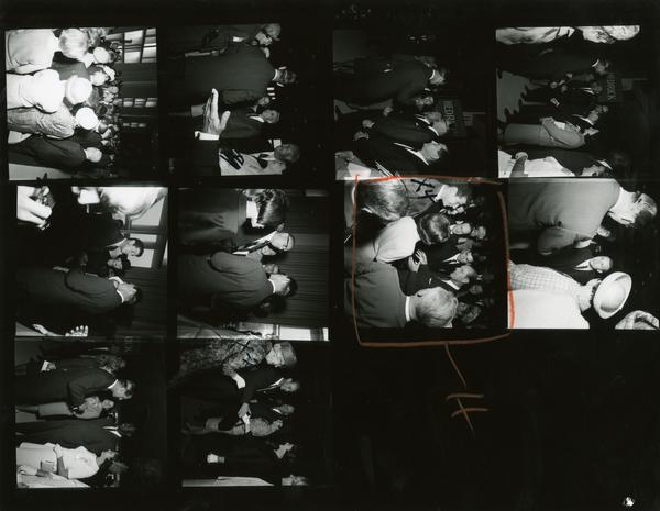 Contact sheet of Prince Philip on Charter Day, March 14, 1966