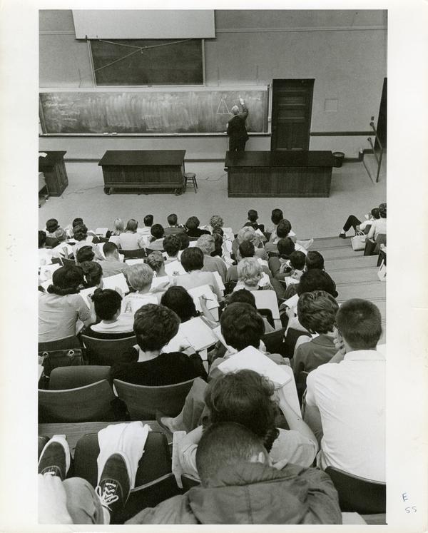 Classroom scene, circa 1960