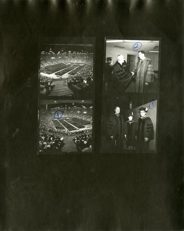 Contact sheet of Commencement, June 14, 1968