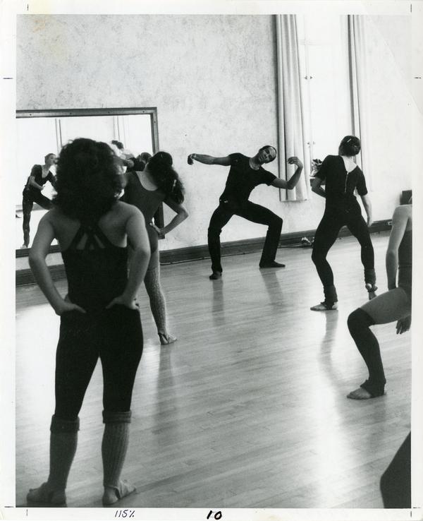 Members of the Dance Department practicing