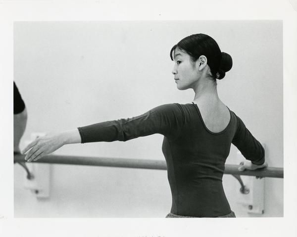 Woman of the Dance Department practicing