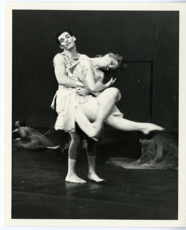 Dancers in a theatrical performance