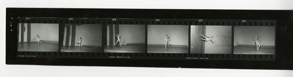 Contact sheet of dancers, ca. 1960's