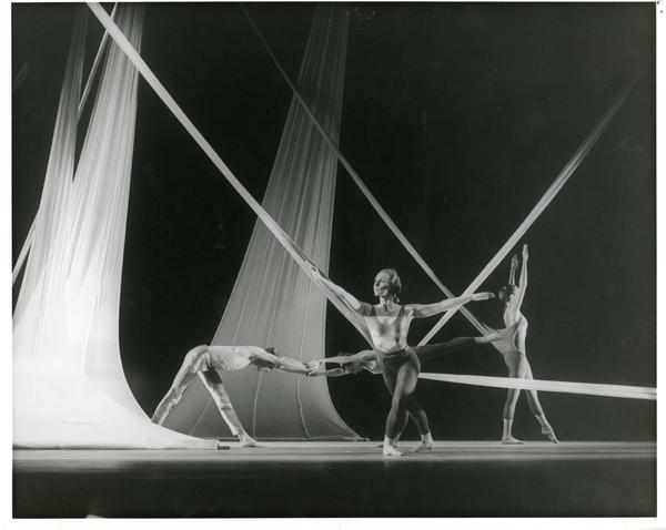 Dancers performing in a theatrical production, 1960