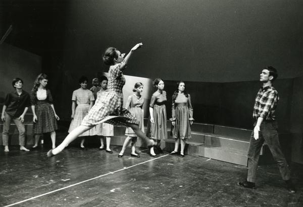 Dancers performing "The Lottery," ca. 1960's