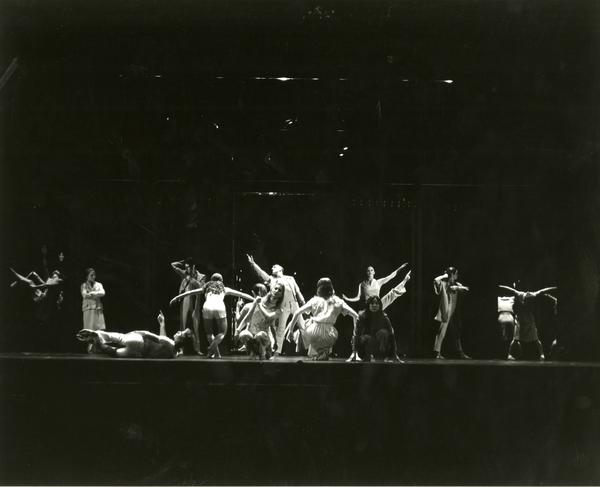 Members of the UCLA Dance Company performing "Mirror, Mirror," 1984