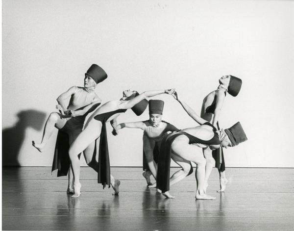 Members of the 1989-1990 UCLA Dance Company in a performance