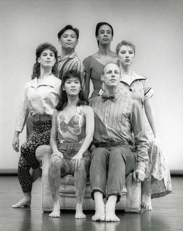 Members of the UCLA Dance Company performing "Family," 1989