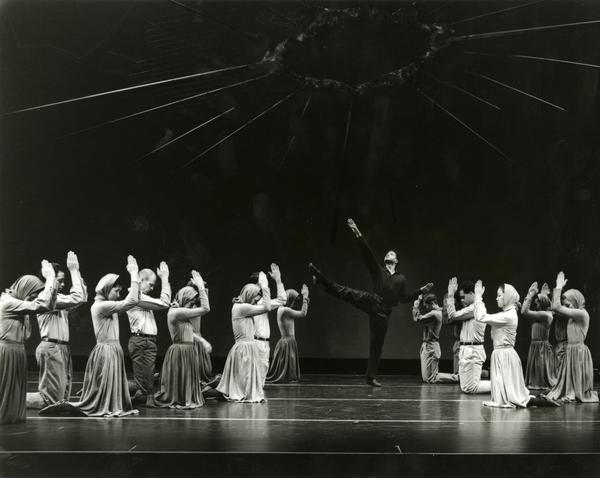 Members of the 1989-1990 UCLA Dance Company in a performance