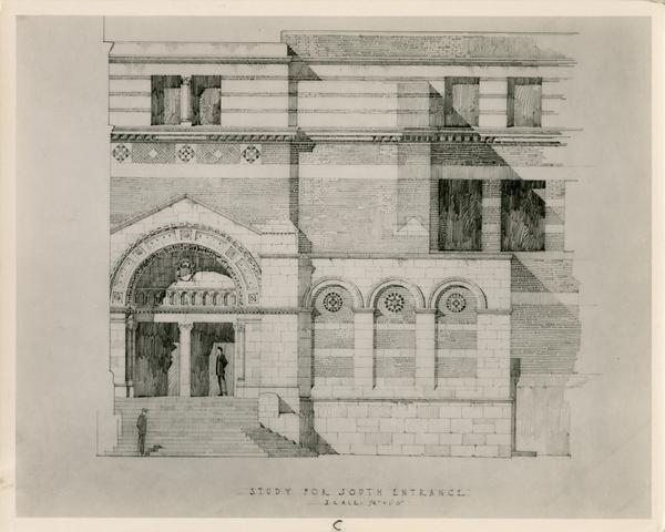 Study for South Entrance of Business Administration and Economics Building, ca. 1948
