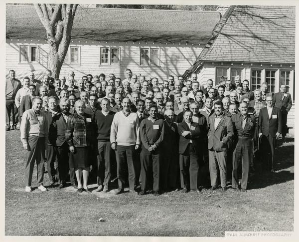 Group photo of men and women of the engineering department
