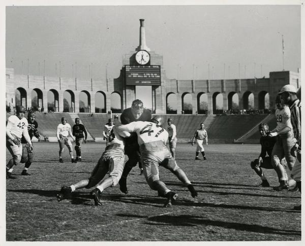 UCLA Football game action, 1938