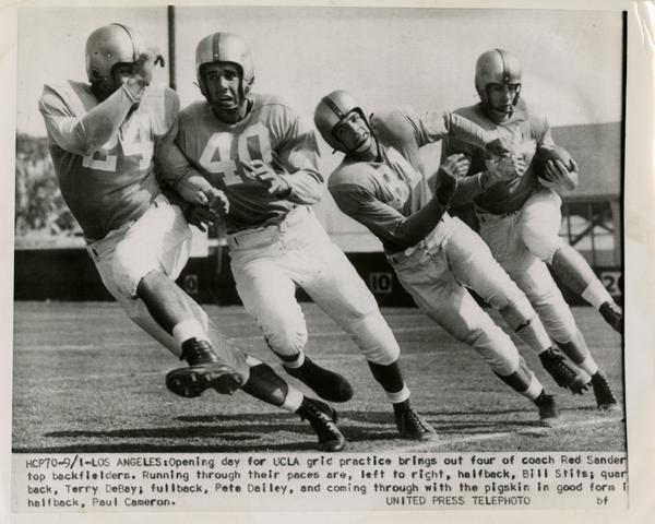 UCLA football opening day of practice, 1953