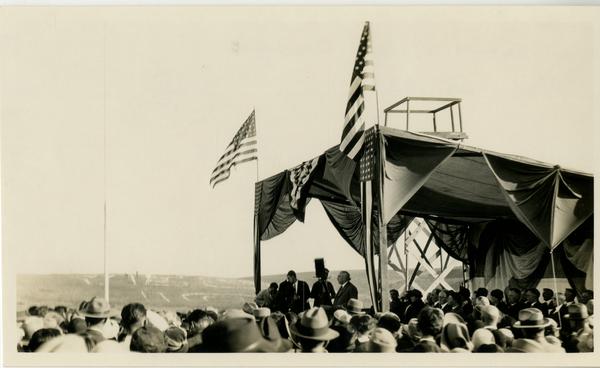 Scene at Dedication of new campus, October 1926