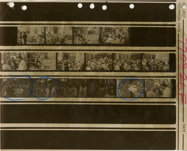 Contact sheet of Friends of the UCLA Library, ca. 1978-1981