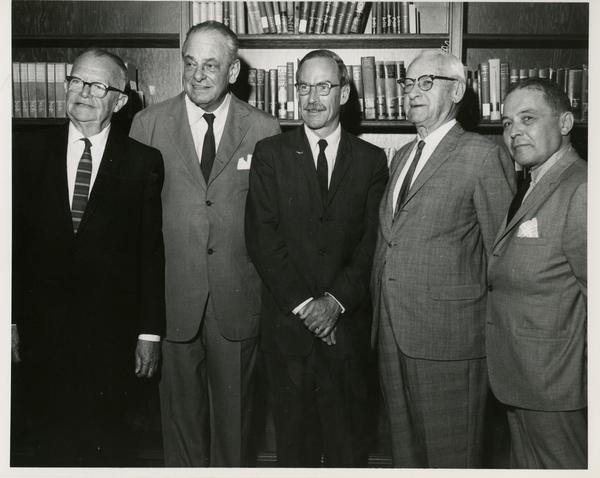 Maye Ewing, Robert Vosper, and unidentified men, ca. 1966