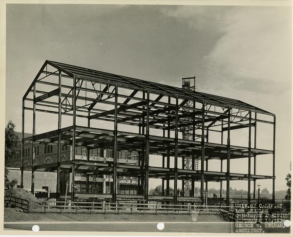 View of Haines Hall addition, September 1934