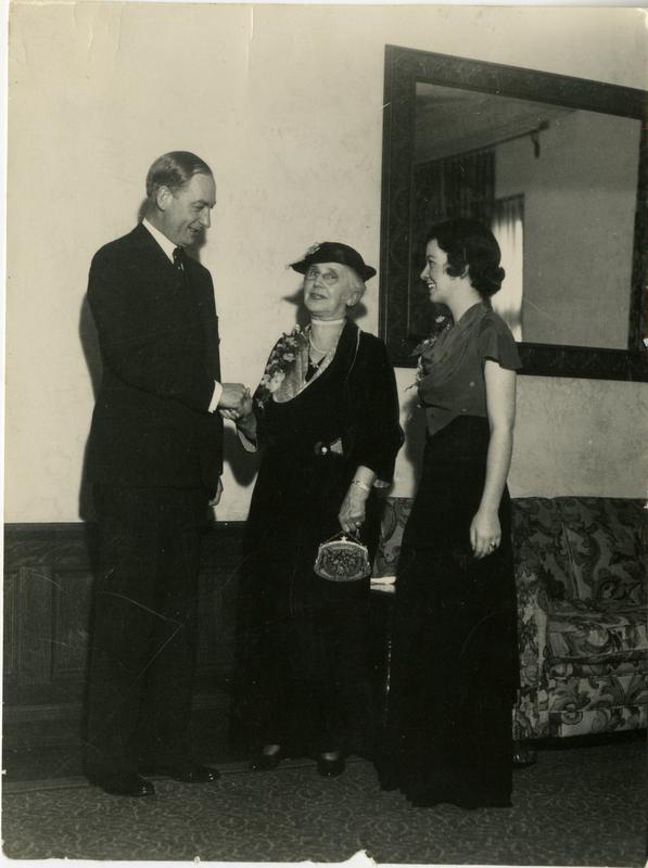 The Kerckhoffs and a UCLA student, January 20, 1931