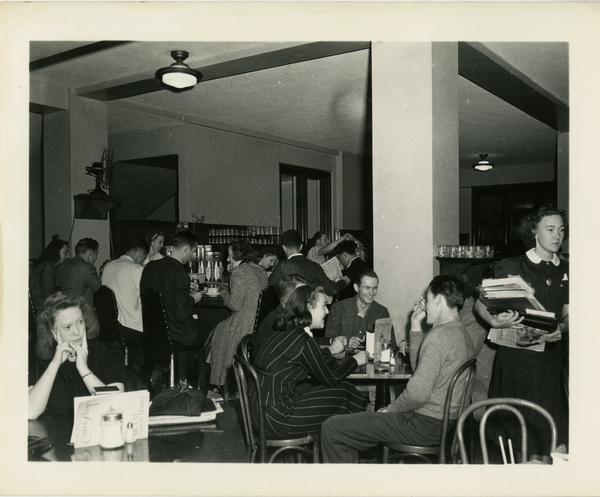 Dining area of Kerckhoff Hall, ca. 1945
