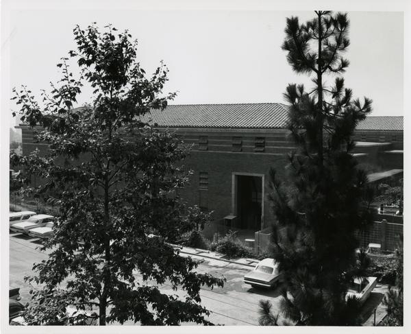 Law School building during construction, August 1, 1966
