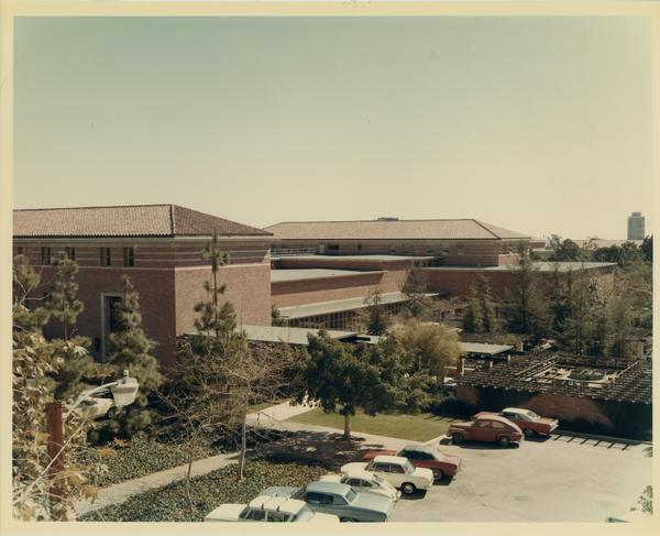 Exterior view of Law School building, ca. 1967