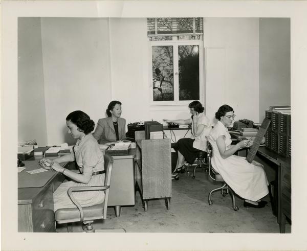 Biomedical Library staff, ca. 1951