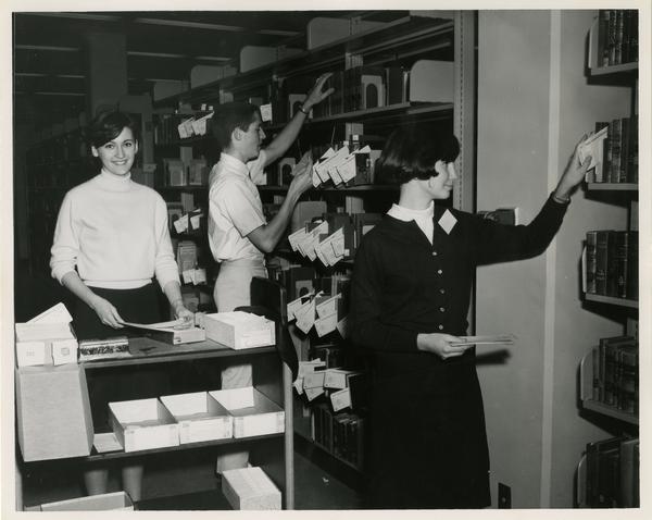 Library circulation staff, ca. 1967