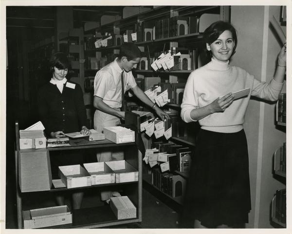 Library circulation staff, ca. 1967