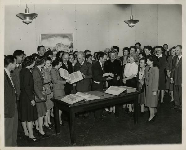Celebration of accession of 500,000th volume, May 2, 1946