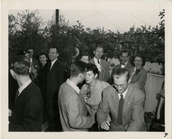 Party given by Lawrence Clark Powell, ca. 1952