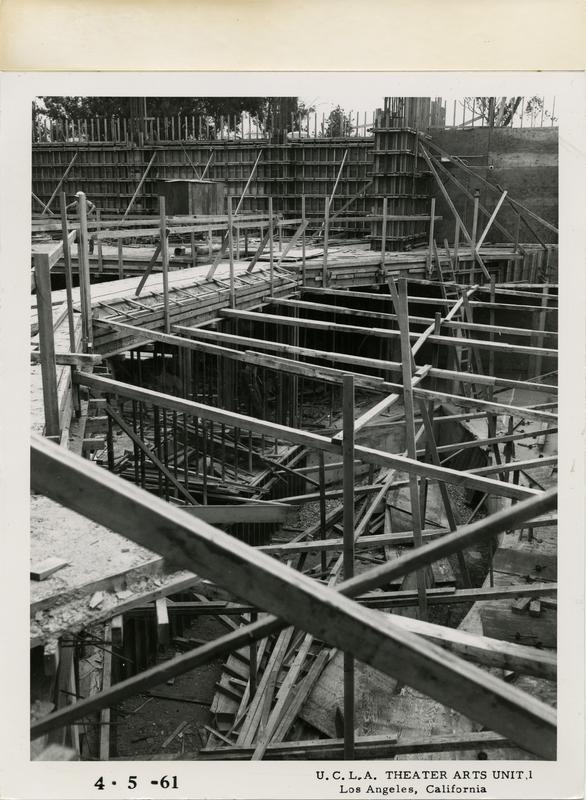 View of MacGowan Hall under construction, April 5, 1961