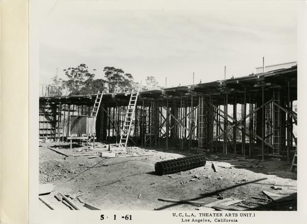 View of MacGowan Hall under construction, May 1, 1961