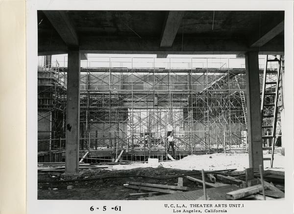 View of MacGowan Hall under construction, June 5, 1961
