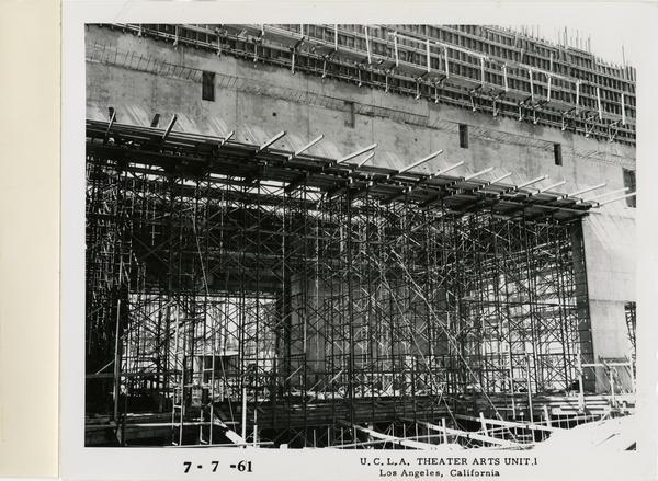 View of MacGowan Hall under construction, July 7, 1961