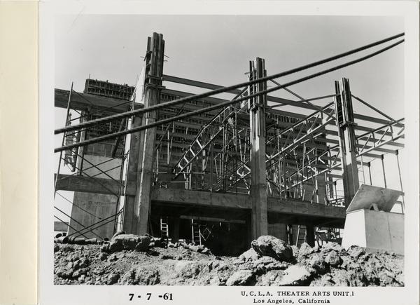 View of MacGowan Hall under construction, July 7, 1961