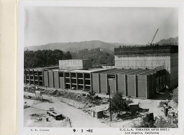 View of southeast corner of MacGowan Hall, September 1, 1961