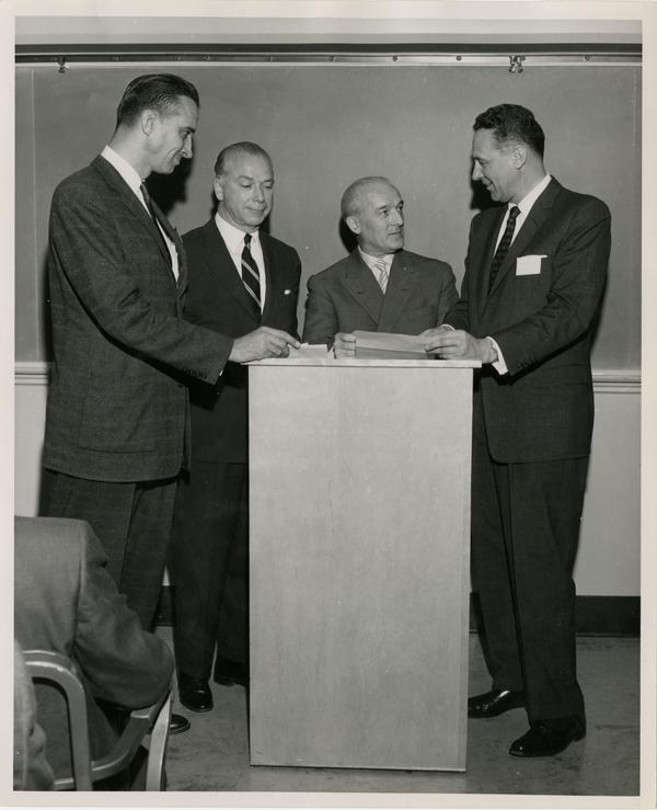 Photo of Executive Program faculty, February 1957