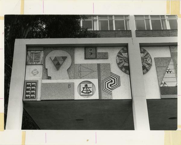 View of Mathematical Sciences Building mural