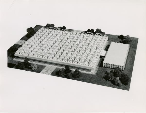 Architectural rendering of Pauley Pavilion, 1962